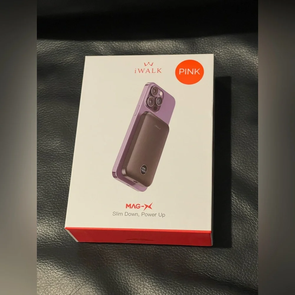 iWALK Portable Magnetic Power Bank - Pink